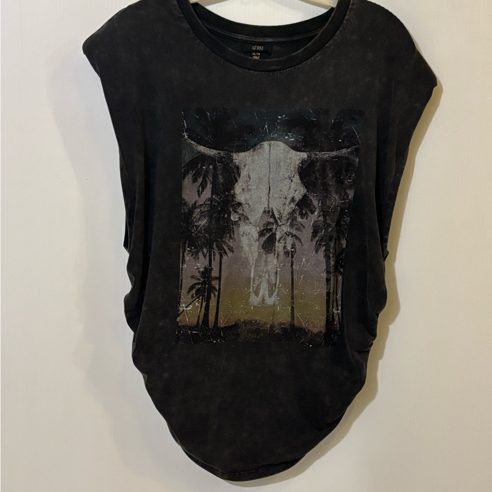 Black Graphic Women's Top